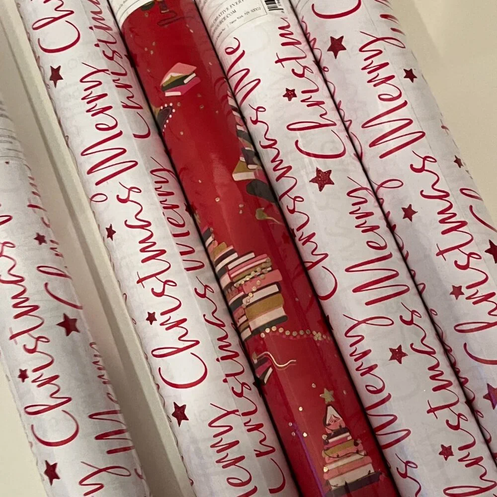 Paper Source Christmas Gift Wrap‎ Rolls (SET OF FIVE!) 🎅